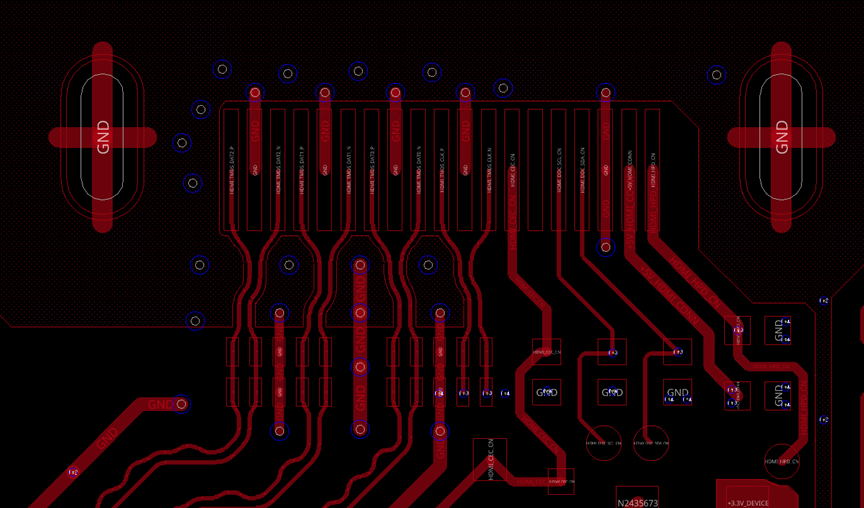 Placement of ESD protection components