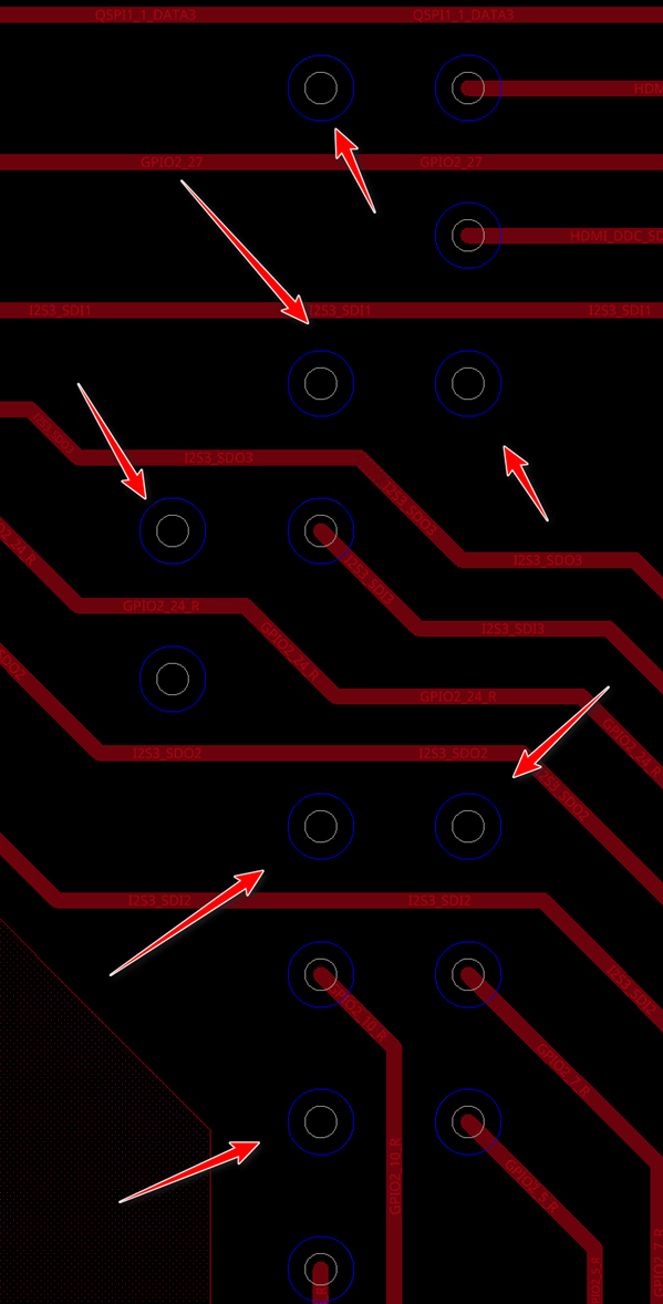 Single-ended signal via transition
