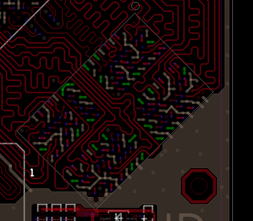 Requirements for the number of vias corresponding to the LPDDR4/4X chip VDDQ power pins