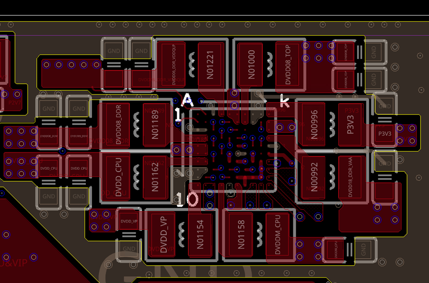 distribution of ZH70809 vias