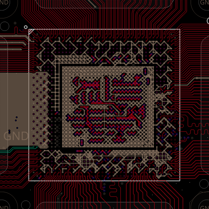 A210-1DIE-FCBGA fanout diagram 1