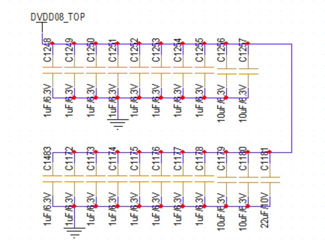 DVDD08_TOP decoupling capacitor diagram