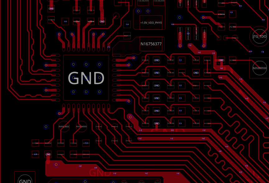 GMAC RX串接电阻放置