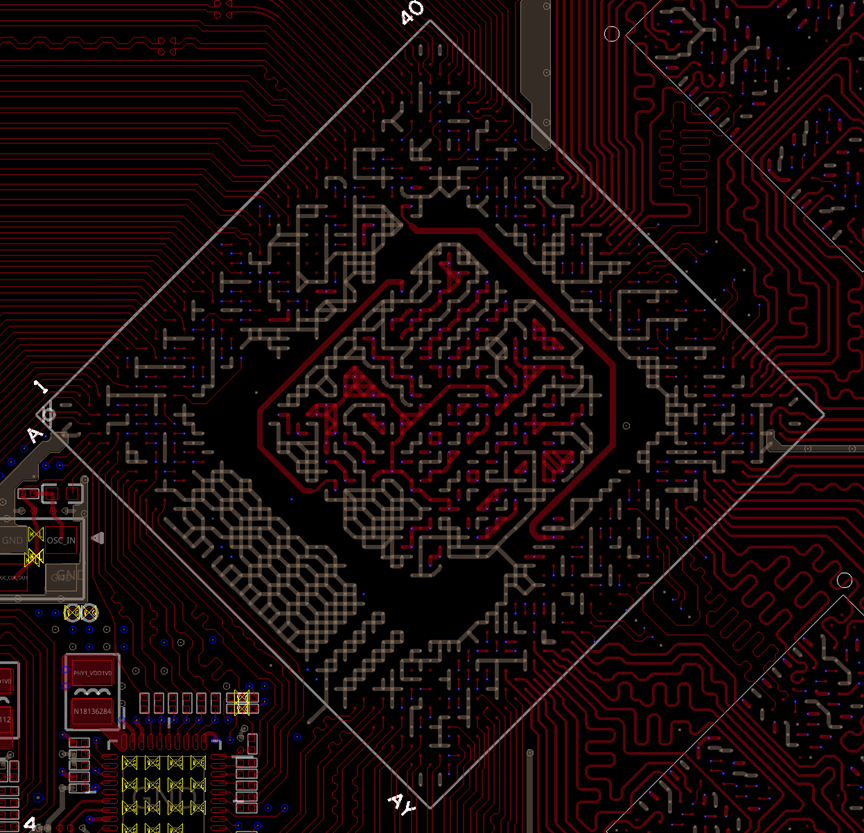 A210-1DIE-FCBGA 其它电源管脚走线和过孔-1