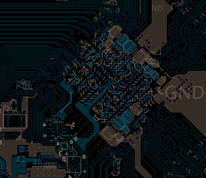 A210-1DIE-FCBGA扇出示意图
