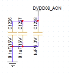 DVDD08_AON去耦电容图